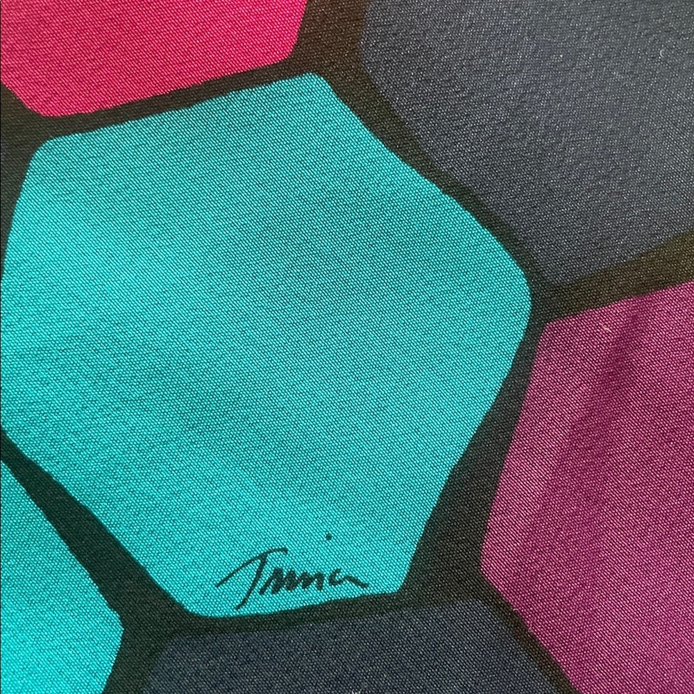Trina Turk Multicolor Halter Neck Women Top 12 Silk - Picture 10 of 10
